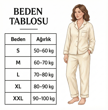 %100 Pamuk Nefes Alabilir Doğal Pijama