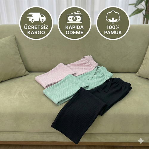 %100 Pamuk Nefes Alabilir Doğal Pijama